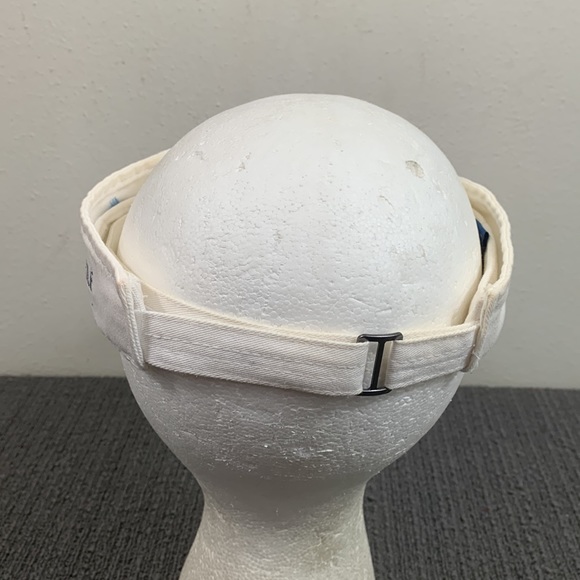 Philips Visor Unisex Adjustable White Blue Pinnacle Strapback Cap Port Authority - Picture 8 of 13